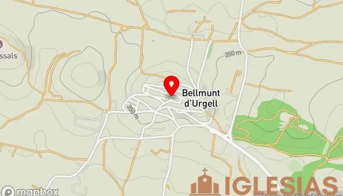 mapa de Bellmunt d'Urgell  en Bellmunt d'Urgell