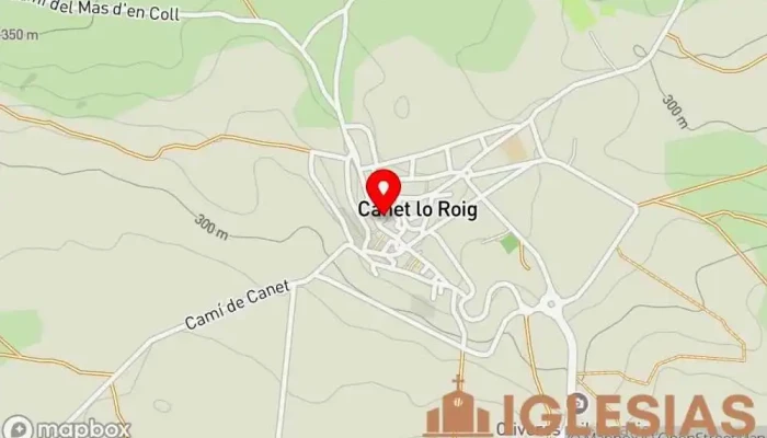 mapa de Calle Iglesia  en Canet lo Roig