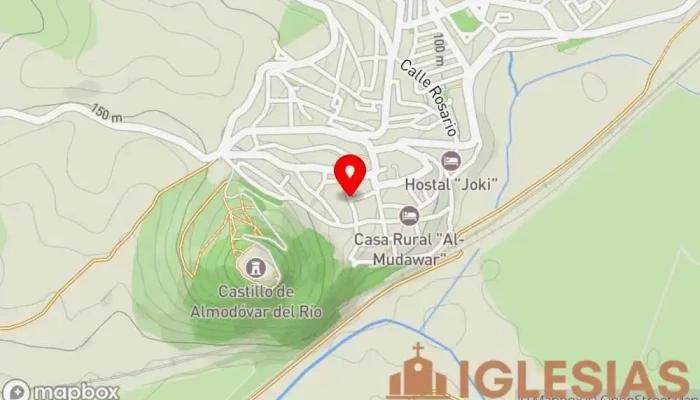 mapa de Calle Iglesia  en Almodóvar del Río