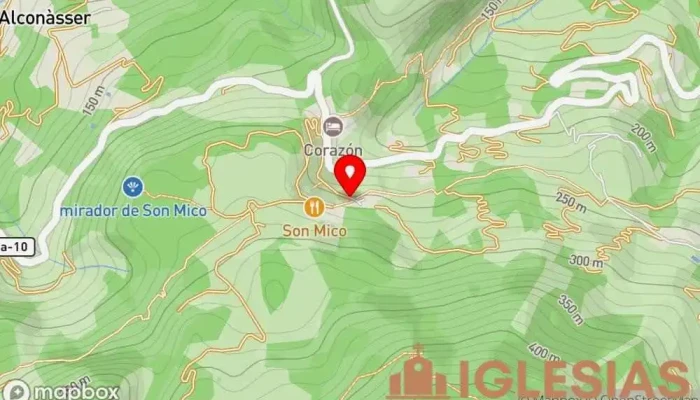 mapa de Capella de Castelló Iglesia en Balearic Islands