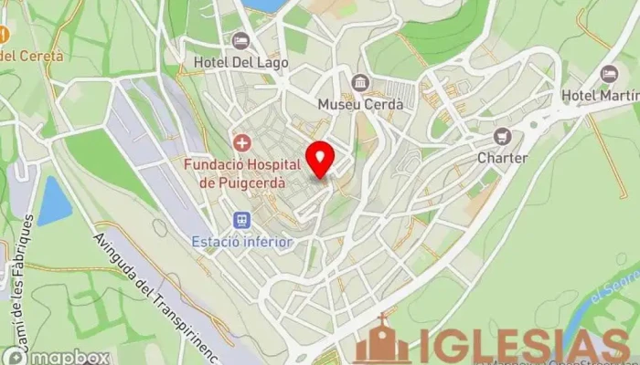 mapa de Capella de la Mare de Déu de Gràcia Lugar de culto en Puigcerdà