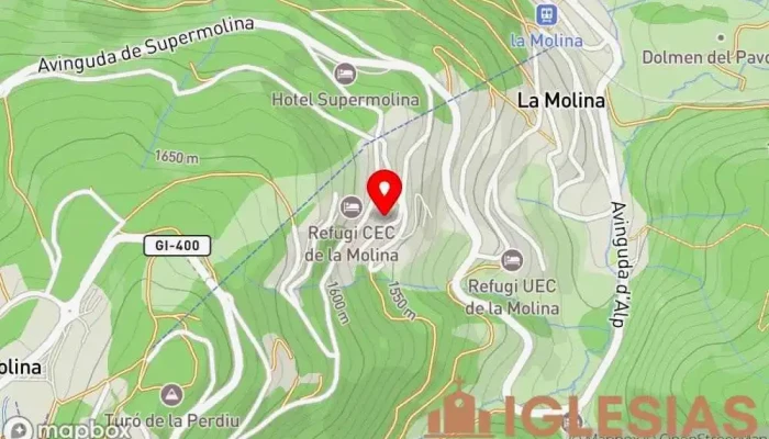 mapa de Capella de la Mare de Déu de Montserrat (Alp) Iglesia en Alp