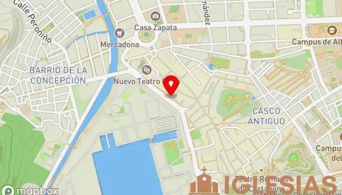 mapa de Capilla de Adoración Perpetua 