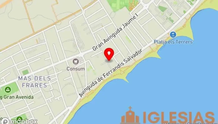 mapa de Capilla de San Jaime. Benicàssim Iglesia en Benicàssim