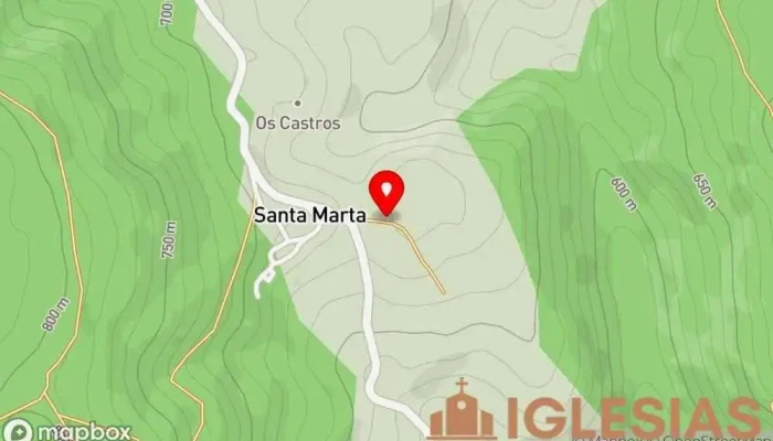 mapa de Capilla de Santa Marta Capilla en Baralla