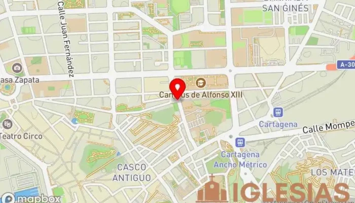 mapa de Cáritas Diocesana de Cartagena Asociación u organización en Cartagena
