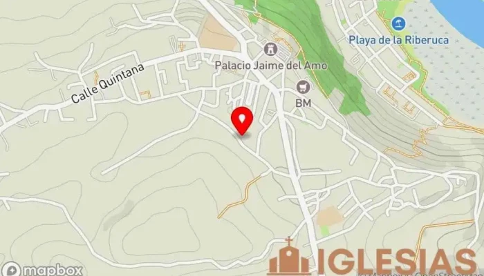 mapa de Casa Parroquial Iglesia católica en Suances