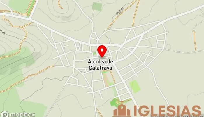 mapa de Casa Parroquial Parroquia en Alcolea de Calatrava
