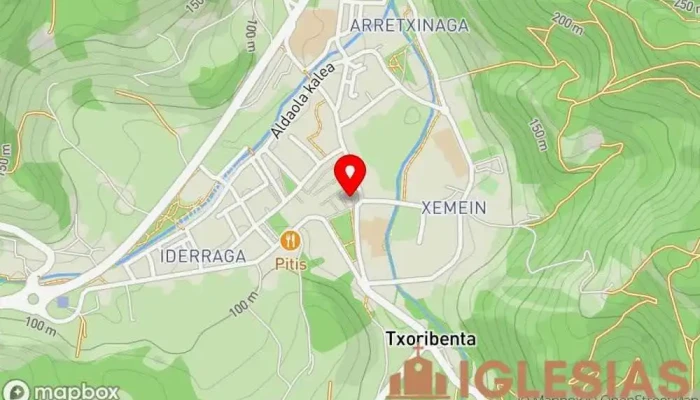 mapa de Church and convent of La Merced Iglesia en Markina-Xemein