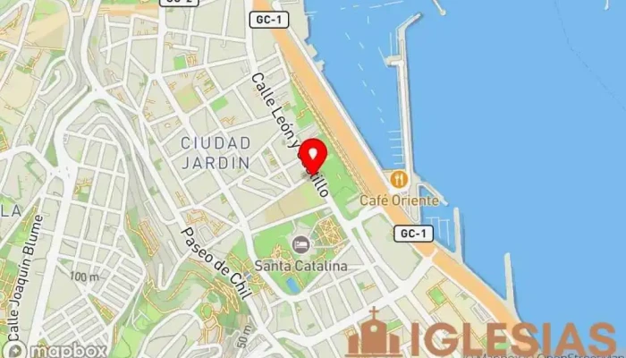 mapa de CLIC - Christian Life International Church Iglesia evangélica, Iglesia en Las Palmas de Gran Canaria