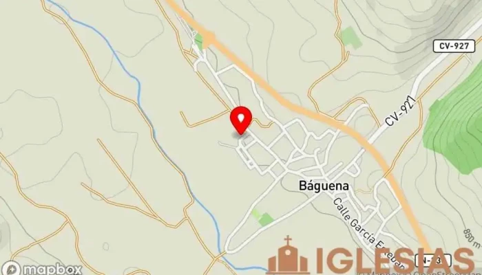 mapa de Convento de San Valentin, Báguena Convento en Báguena