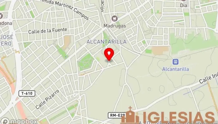 mapa de ECO IGLESIA Organización religiosa, Lugar de culto en Alcantarilla