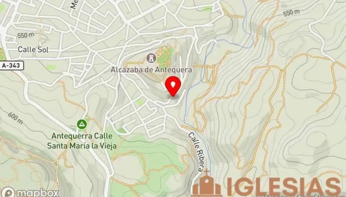 mapa de Ermita de la Virgen de la Espera - Puerta de Málaga Monumento, Atracción turística en Antequera