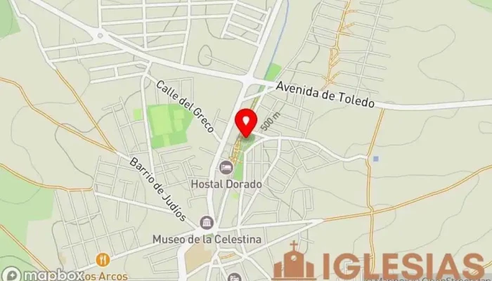 mapa de Ermita de la Virgen de la Soledad Iglesia en La Puebla de Montalbán
