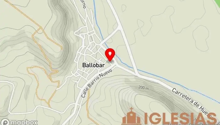 mapa de Ermita de la Virgen de Loreto Iglesia en Ballobar