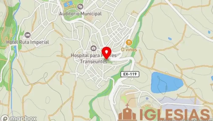 mapa de Ermita de la Virgen de Sopetran Iglesia en Jarandilla de la Vera
