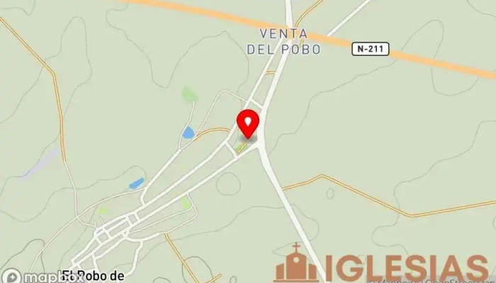 mapa de Ermita de la Virgen del Campo Iglesia en El Pobo de Dueñas