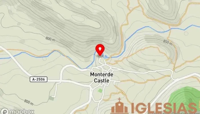 mapa de Ermita de la Virgen del castillo Iglesia católica en Monterde