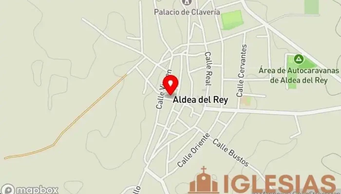 mapa de Ermita de Ntra Sra del Valle Capilla en Aldea del Rey