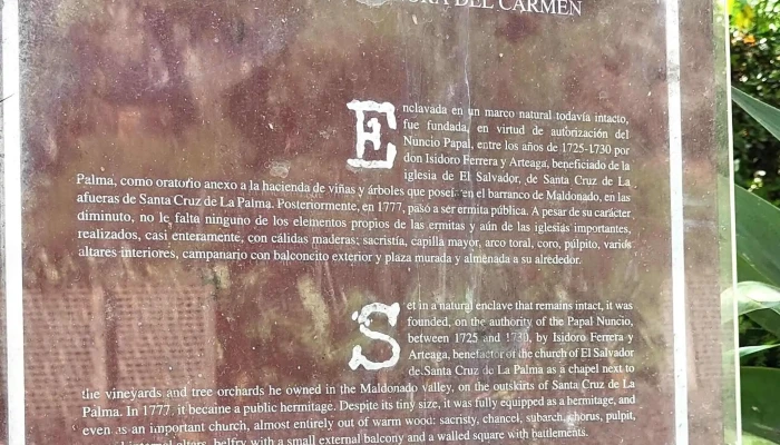 Ermita De Nuestra Senora Del Carmen Telefono - Santa Cruz de la Palma