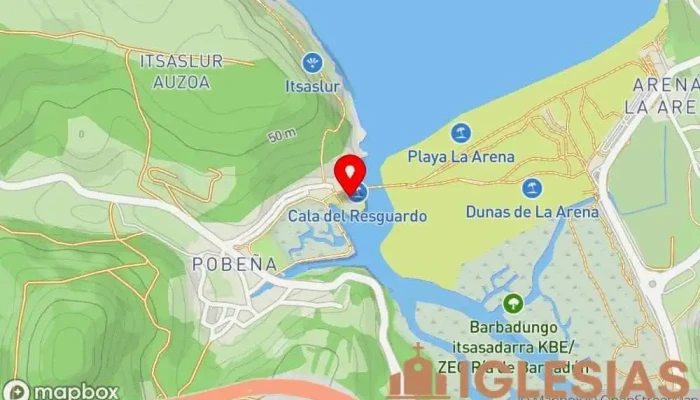 mapa de Ermita de Nuestra Señora del Socorro y San Pantaleón Capilla en Muskiz