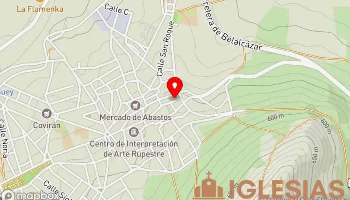 mapa de Ermita De Nuestro Padre Jesús Nazareno Capilla en Cabeza del Buey