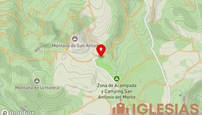 mapa de Ermita de San Antonio del Monte Iglesia en Santa Cruz de Tenerife