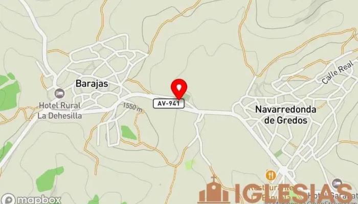 mapa de Ermita de San Antonio Capilla en Navarredonda de Gredos