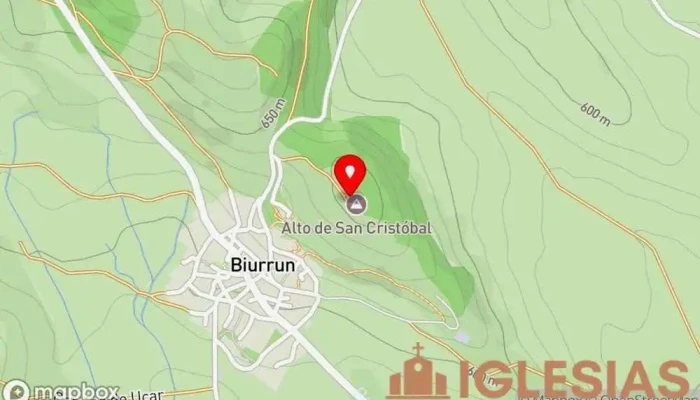 mapa de Ermita de San Cristóbal Capilla en Navarra