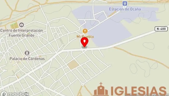 mapa de Ermita de San Isidro Iglesia en Ocaña