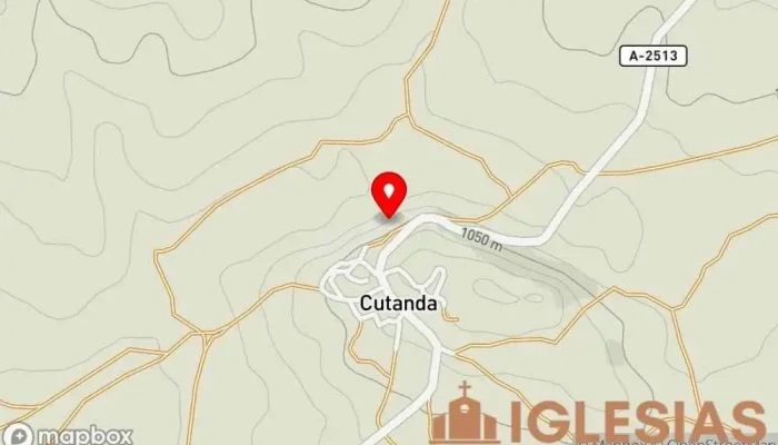 mapa de Ermita de San Juan Bautista Iglesia en Cutanda