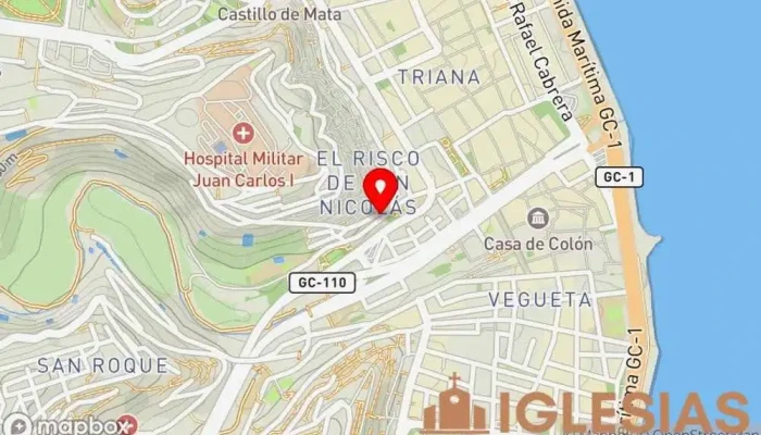 mapa de Ermita de San Nicolás de Bari Capilla, Oficinas de empresa en Las Palmas de Gran Canaria