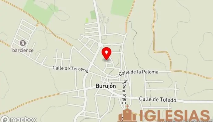 mapa de Ermita de San Pantaleón Iglesia en Burujón