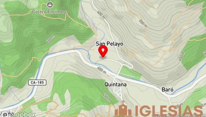 mapa de Ermita de San Pelayo Capilla en San Pelayo