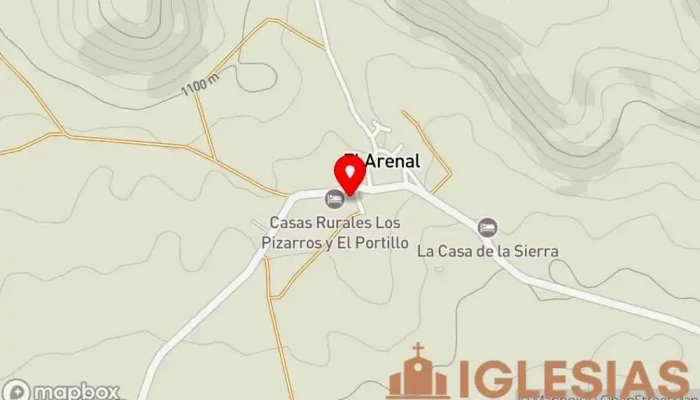 mapa de Ermita de San Ramón Iglesia en El Arenal