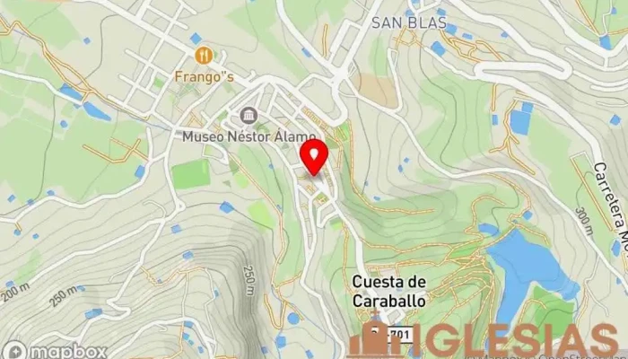 mapa de Ermita de San Roque Iglesia en Guía