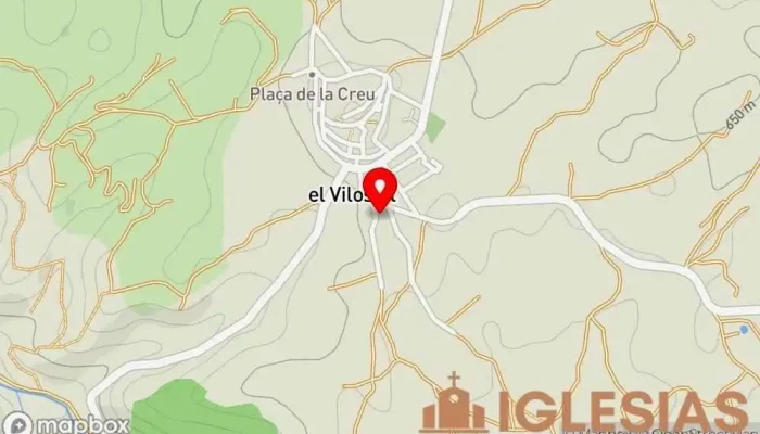 mapa de Ermita de Sant Sebastià Iglesia católica en El Vilosell