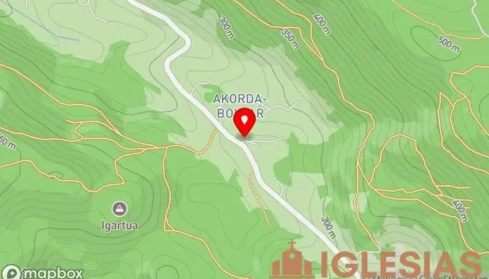 mapa de Ermita de Santa Catalina Iglesia en Basetxeta-Atxoste