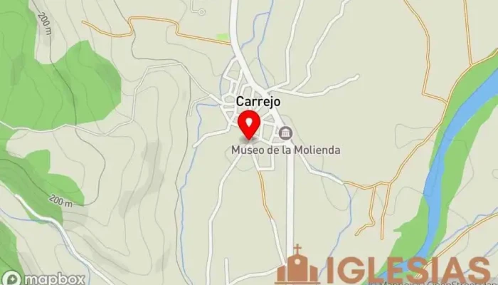 mapa de Ermita del Ángel Capilla en Carrejo