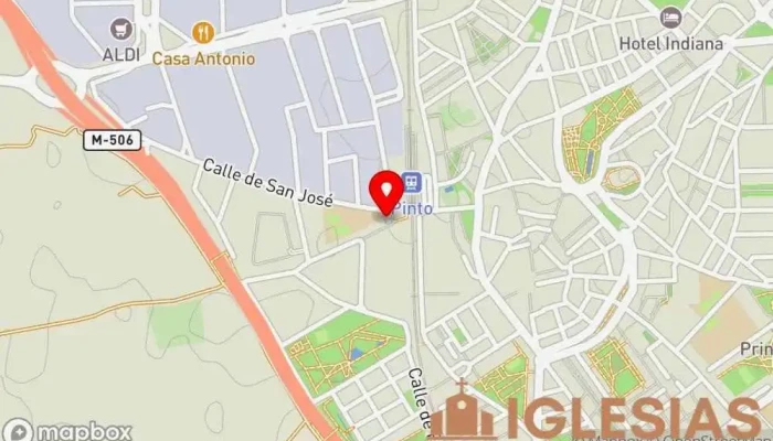 mapa de Ermita del Cristo del Calvario Capilla en Pinto