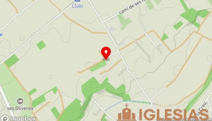 mapa de Ermita del Sant Crist de la Salut del Remei Iglesia en Llubí