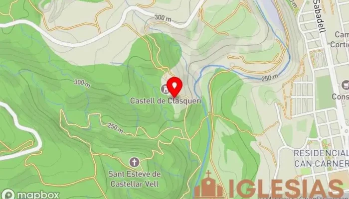 mapa de Ermita Santa Bàrbara Capilla en Castellar del Vallès