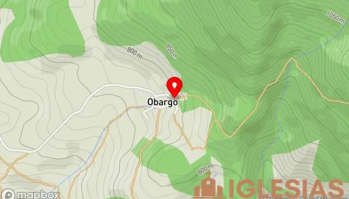 mapa de Ermita Santa Cecilia Iglesia en Obargo