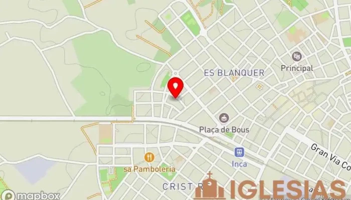 mapa de Església Adventista del Setè Dia a Inca Iglesia adventista del séptimo día en Inca
