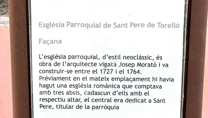 Esglesia De Sant Pere Numero - Sant Pere de Torelló