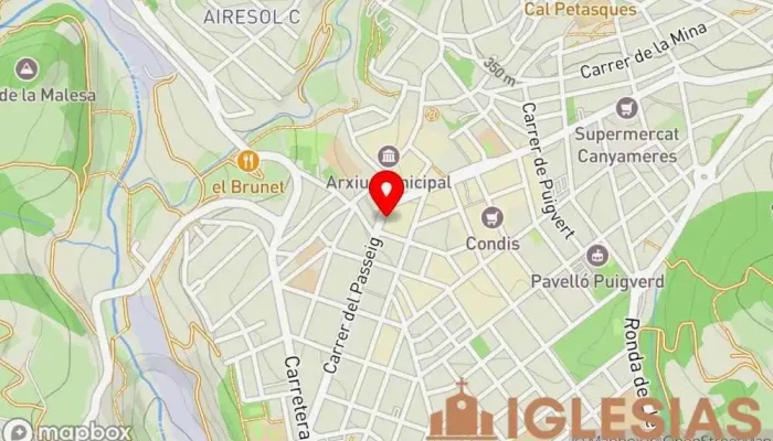 mapa de Església Evangèlica Bíblica de Castellar del Vallès Iglesia evangélica en Castellar del Vallès
