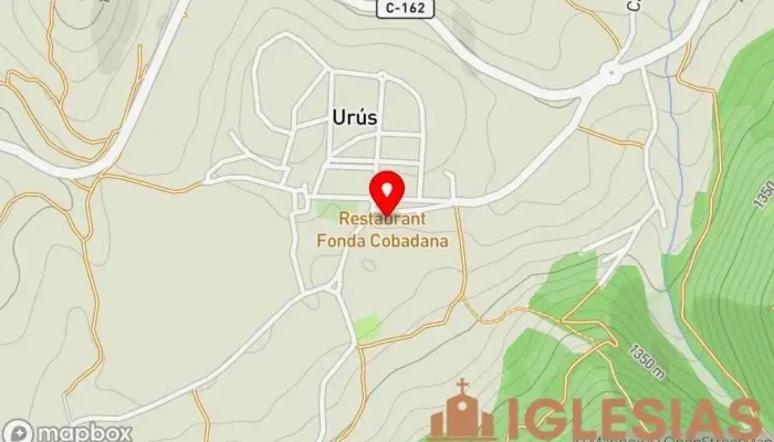 mapa de Església Iglesia católica en Urús