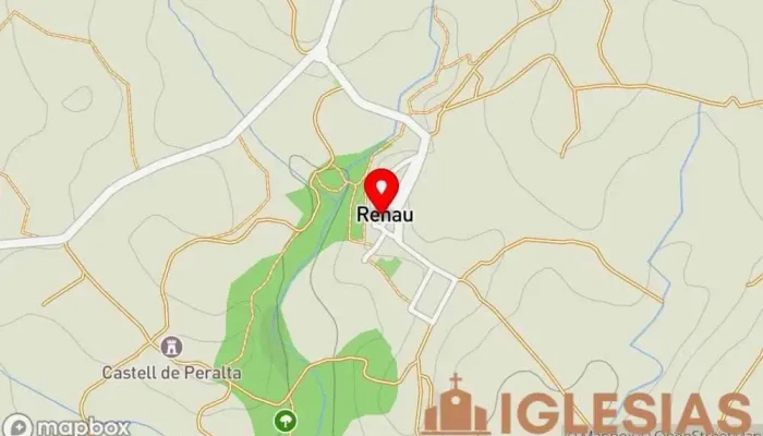 mapa de Església Santa Llúcia de Renau Iglesia en Renau