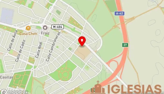 mapa de Hermandad del Santisimo Cristo del Amparo Seminario en Torrejón de la Calzada