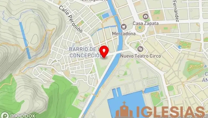 mapa de Hermanitas De Los Pobres Residencia de ancianos en Cartagena